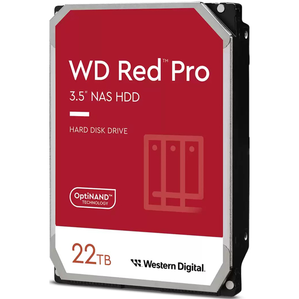 WD Red Pro NAS向け SATA6G接続 3.5インチHDD 22TB 5年保証 WD221KFGX