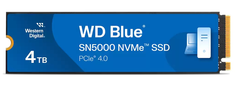 内蔵SSD 4TB WD Blue SN5000 (読取り最大 5500MB/秒) M.2-2280 NVMe WDS400T4B0E
