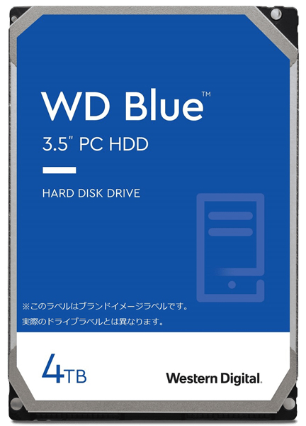 WD Blue 内蔵HDD 3.5インチ 4TB 2年保証 WD40EZAX