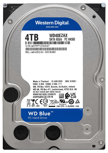 WD Blue 内蔵HDD 3.5インチ 4TB 2年保証 WD40EZAX