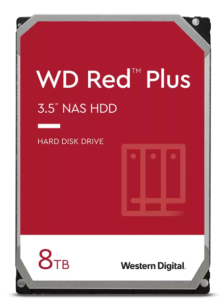 WD Red Plus 内蔵HDD 3.5インチ 8TB SATA6Gb/s 3年保証 WD80EFPX