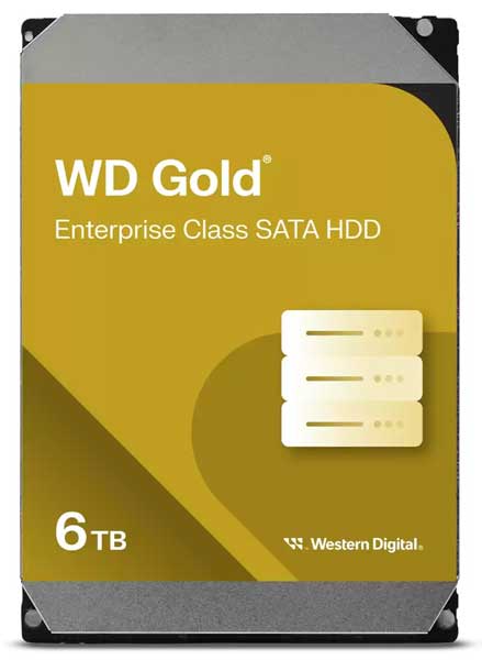 WD Gold 内蔵HDD 3.5インチ 6TB SATA6Gb/s 5年保証 WD6004FRYZ
