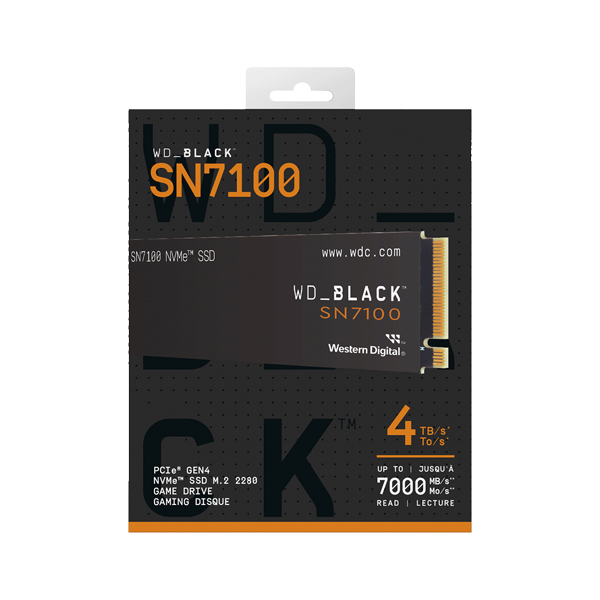 M.2 SSD / 4000GB / WD Black SN7100 / PCIe / 5年保証 WDS400T4X0E