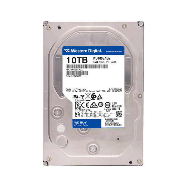 WD Blue SATA3 3.5型ハードディスク 10TB WD100EAGZ