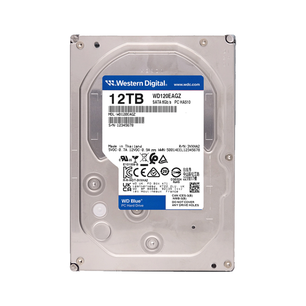 WD Blue SATA3 3.5型ハードディスク 12TB WD120EAGZ