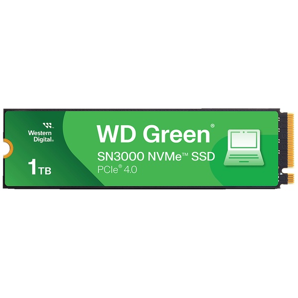 WD Green SN3000 シリーズ エントリーモデル M.2 PCIe Gen4x4 NVMe 接続SSD (1TB)　WDS100T4G0E