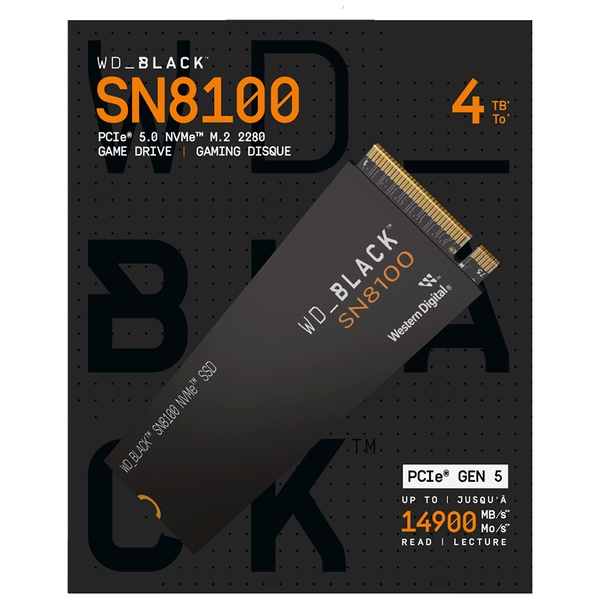 WD_BLACK SN8100 NVMe Gen5 SSD 4TB WDS400T1X0M