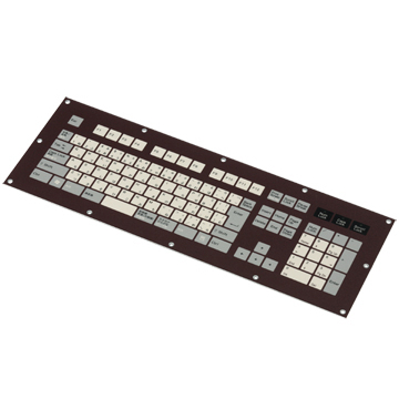 防塵・防滴シート型 フルキーボード 裏面取付タイプ USB用