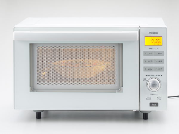 センサー付フラットオーブンレンジ ホワイト