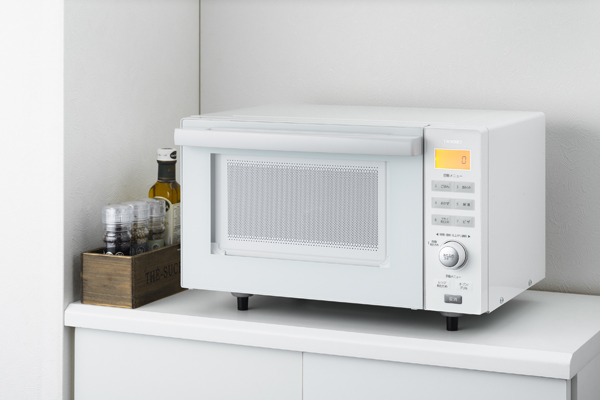 センサー付フラットオーブンレンジ ホワイト