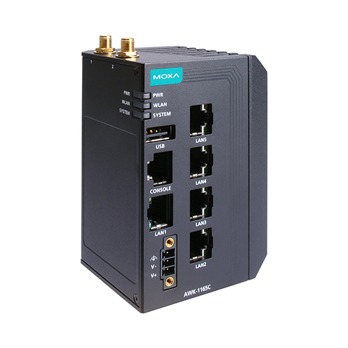 エントリーレベル5ポート 産業用 IEEE 802.11ax ワイヤレスブリッジ ワイド温度モデル