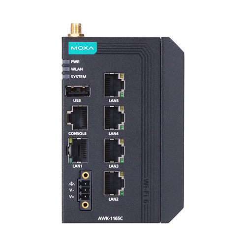 エントリーレベル5ポート 産業用 IEEE 802.11ax ワイヤレスブリッジ ワイド温度モデル