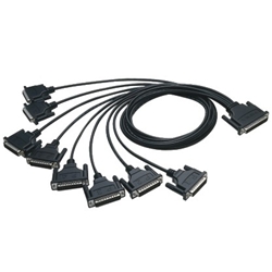 DB62(M) -> 8 x DB25(M)ケーブル [RS-232C]