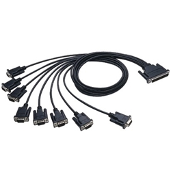 DB62(M) -> 8 x DB9(M)ケーブル [RS-232C]