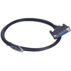 シールド付シリアルケーブル RJ45⇒DB25（メス） 150cm