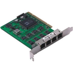 4ポート RS-232C ユニバーサルPCIボード、RJ45、Tモデル
