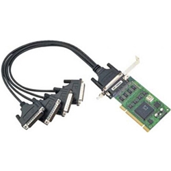 4ポート RS-232C ユニバーサルPCIボード、ロープロファイル、Tモデル
