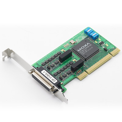 2ポート RS-232C/422/485 ユニバーサルPCIボード、ロープロファイル、オプティカルアイソレーション、DB9（オス）ケーブル付