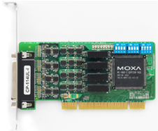 4ポート RS-232C/422/485 ユニバーサルPCIボード、ロープロファイル 光絶縁 DB9