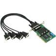 4ポート RS-232C/422/485 ユニバーサルPCIボード、ロープロファイル 光絶縁 Tモデル