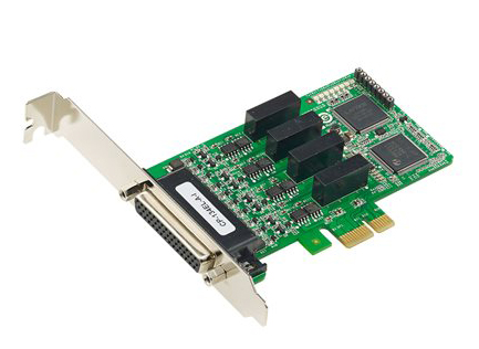 4ポート RS-422/485 LP PCIeボード DB9オス 4KVサージ 2KV電気的アイソレーション