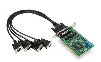 4ポート RS-422/485 ユニバーサルPCIバスボード DB25ケーブル付