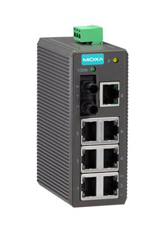 アンマネージドスイッチ、7xRJ45 1xマルチST