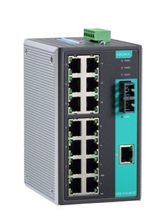 アンマネージドスイッチ、15xRJ45 1xマルチSC、Tモデル