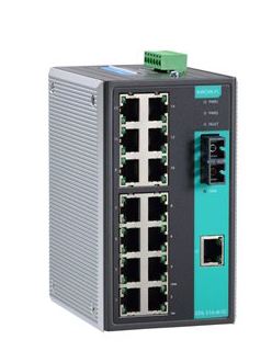 アンマネージドスイッチ、15xRJ45 1xマルチSC