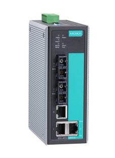 マネージドスイッチ、3xRJ45 2xシングルSC