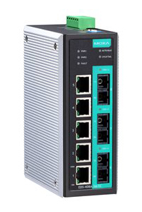 マネージドスイッチ、5xRJ45 2xマルチSC 1xシングルSC