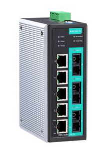 マネージドスイッチ、5xRJ45 3xマルチSC