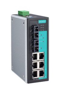 マネージドスイッチ、6xRJ45 2xシングルSC、Tモデル