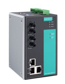 マネージドスイッチ、3xRJ45 2xマルチST