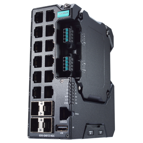 12Gポート (802.3bt PoEポートオプション：8) フルギガビット マネージドイーサネットスイッチ 110/220 VDC/VAC入力