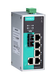 アンマネージドスイッチ、1xRJ45 1xシングルSC 4xPoEポート、Tモデル