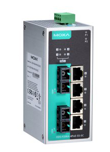 アンマネージドスイッチ、2xシングルSC 4xPoEポート