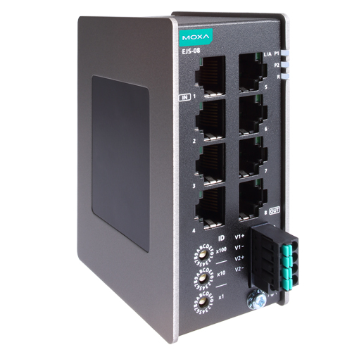 8ポート産業用EtherCATジャンクション (ワイド温度モデル)