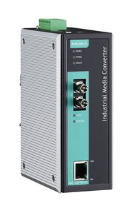 10/100BaseT to 100BaseFX メディアコンバータ マルチモード(STコネクタ)（広稼動耐温度）