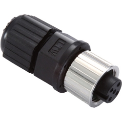 8ピン Aコード M12メスコネクタ