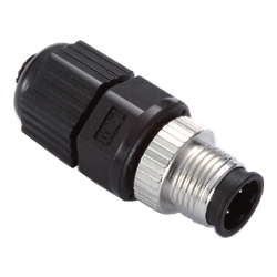 M-12 D-coded スクリューインセンサーコネクタ 4ピン