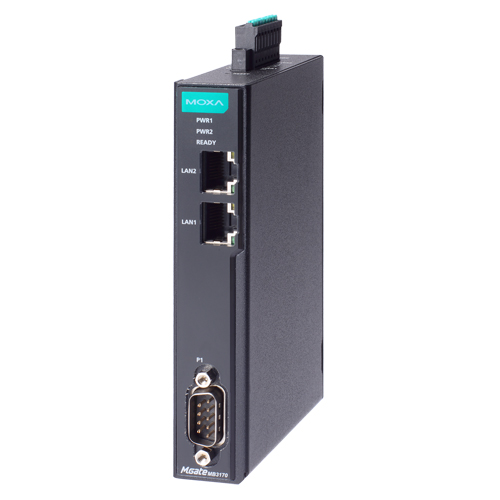 1ポート アドバンスド Modbusゲートウェイ IEC62443-4-2準拠 RJ45×2 DB9 (ワイド温度モデル)