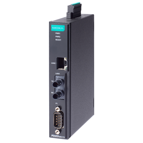 1ポート アドバンスド Modbusゲートウェイ IEC62443-4-2準拠 RJ45×1 マルチモードST×1 DB9 (ワイド温度モデル)