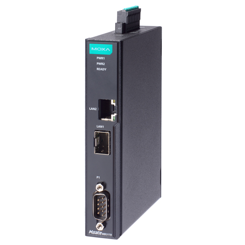 1ポート アドバンスド Modbusゲートウェイ IEC62443-4-2準拠 RJ45×1 SFPスロット×1 DB9 (ワイド温度モデル)