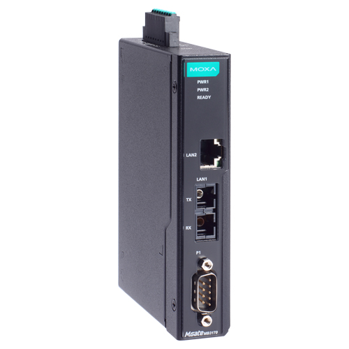 1ポート アドバンスド Modbusゲートウェイ IEC62443-4-2準拠 RJ45×1 シングルモードSC×1 DB9