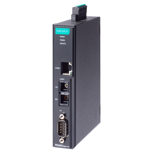 1ポート アドバンスド Modbusゲートウェイ IEC62443-4-2準拠 RJ45×1 シングルモードSC×1 DB9