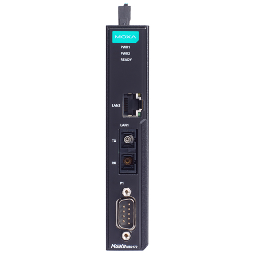 1ポート アドバンスド Modbusゲートウェイ IEC62443-4-2準拠 RJ45×1 シングルモードSC×1 DB9