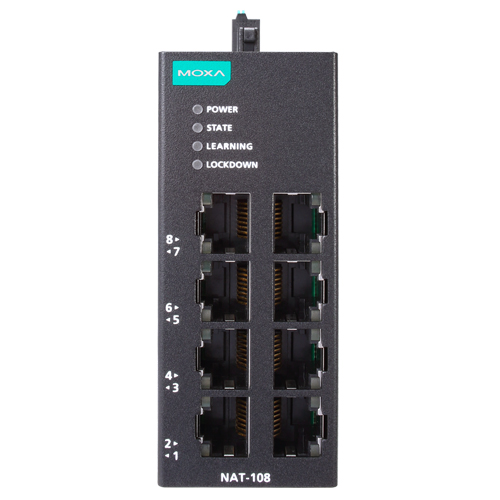 8ポート 産業用ネットワークアドレス変換 (NAT) デバイス