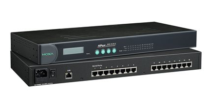 16ポート RS-232C/422/485 デバイスサーバ