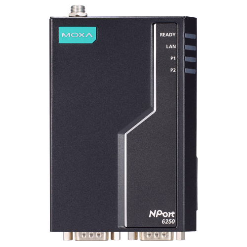 第2世代2ポートRS-232/422/485セキュアターミナルサーバー (ワイド温度モデル)